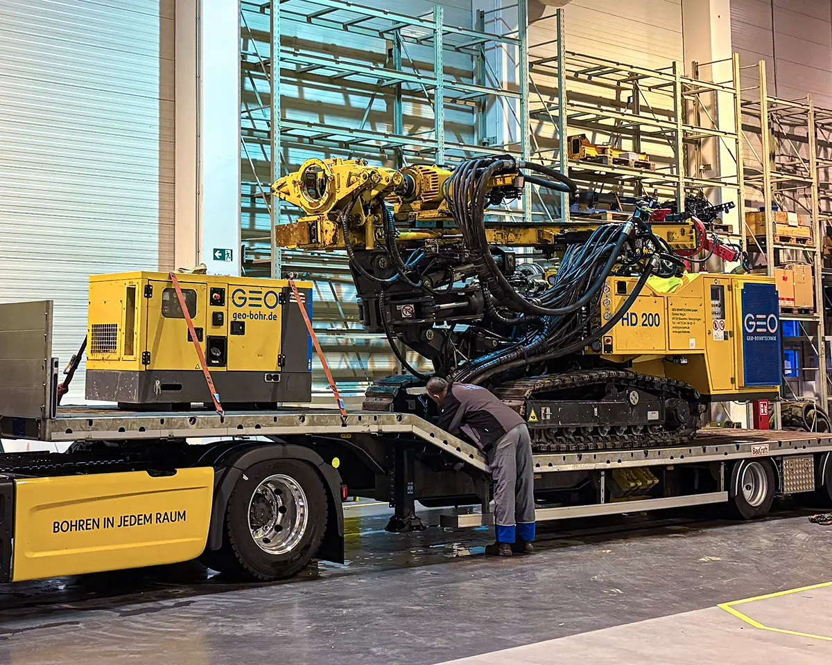 Rebuild einer HD200 Bohranlage von Geo-Bohrtechnik