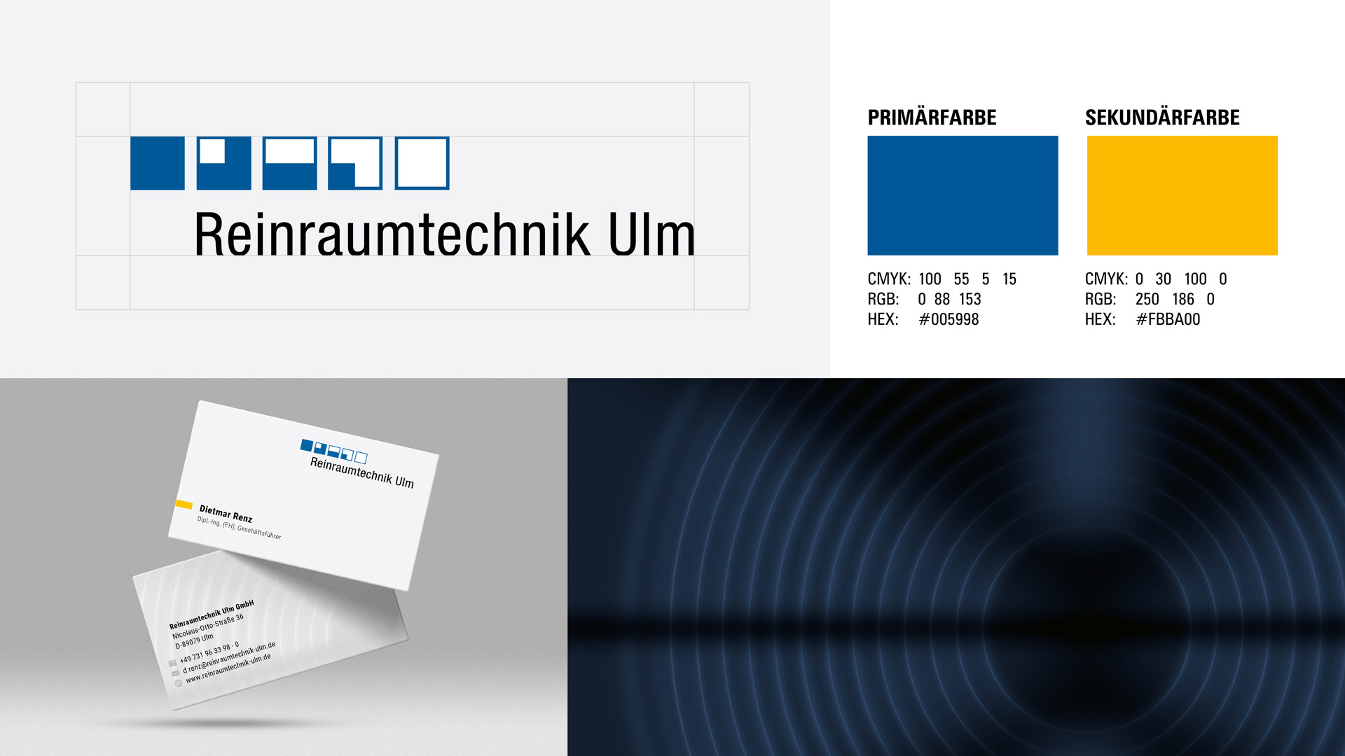 Reinraumtechnik Ulm Corporate Design